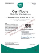 OEKO-TEXT STANDART CLASS 100 with RECYCLE
