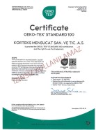 OEKO-TEX STANDART CLASS 100 with RECYCLE